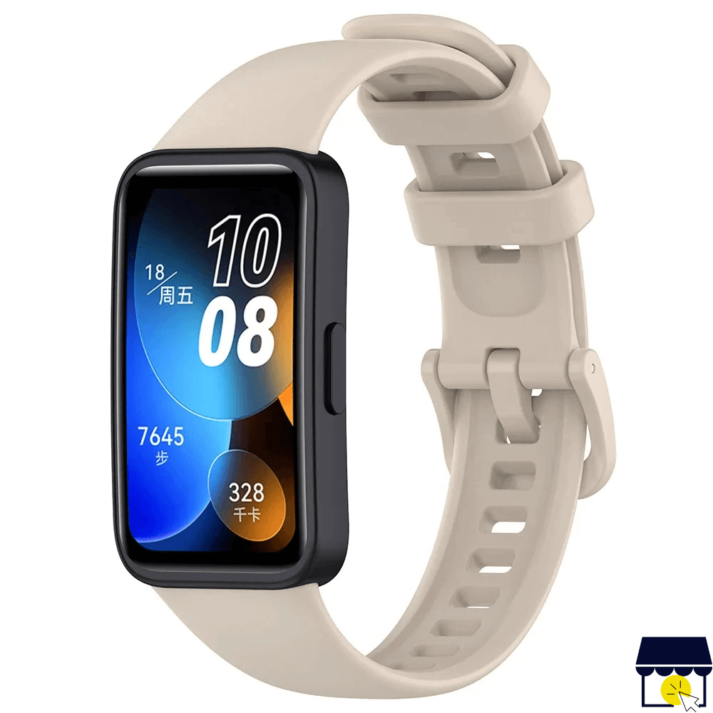 Correa de silicona para Huawei Band 8 9 10 Beige Correa de silicona para Huawei Band 8 9 10 Beige
