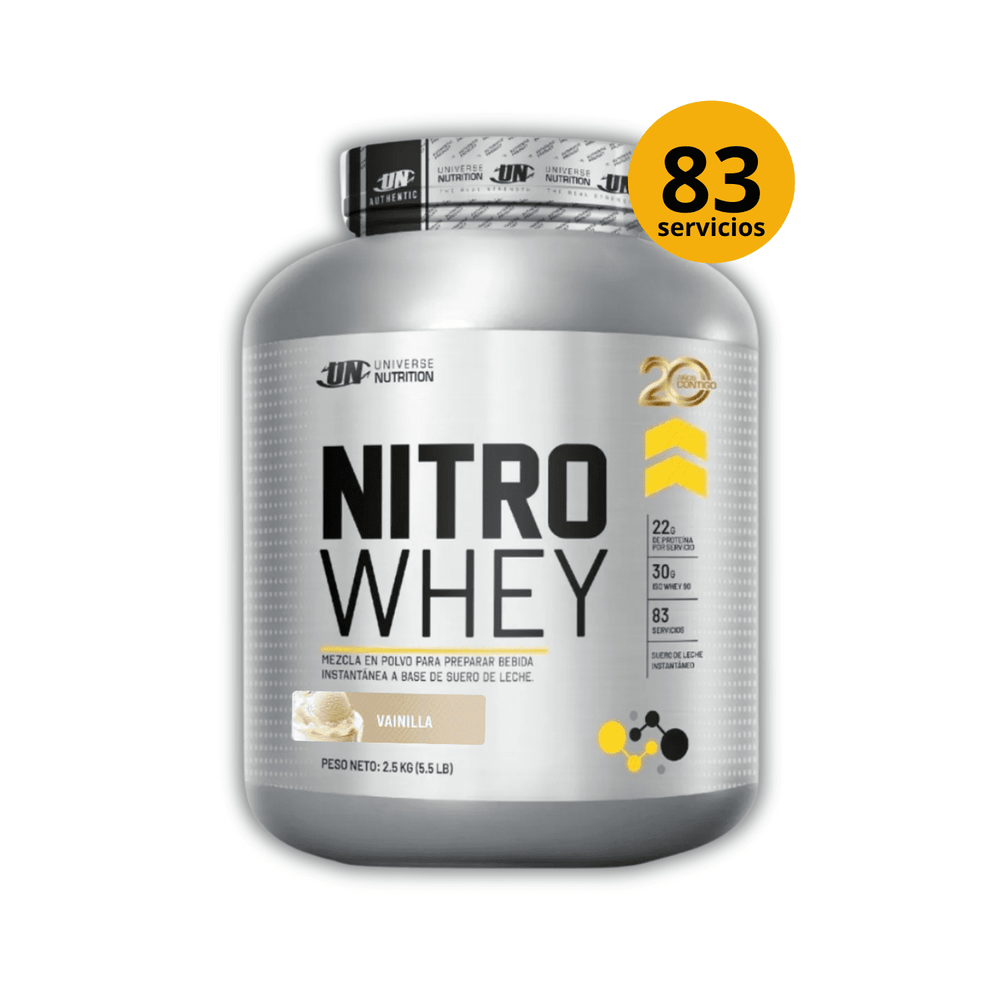 NITRO WHEY DE 2.5kg VAINILLA - PROTEÍNA WHEY NITRO WHEY DE 2.5kg VAINILLA - PROTEÍNA WHEY