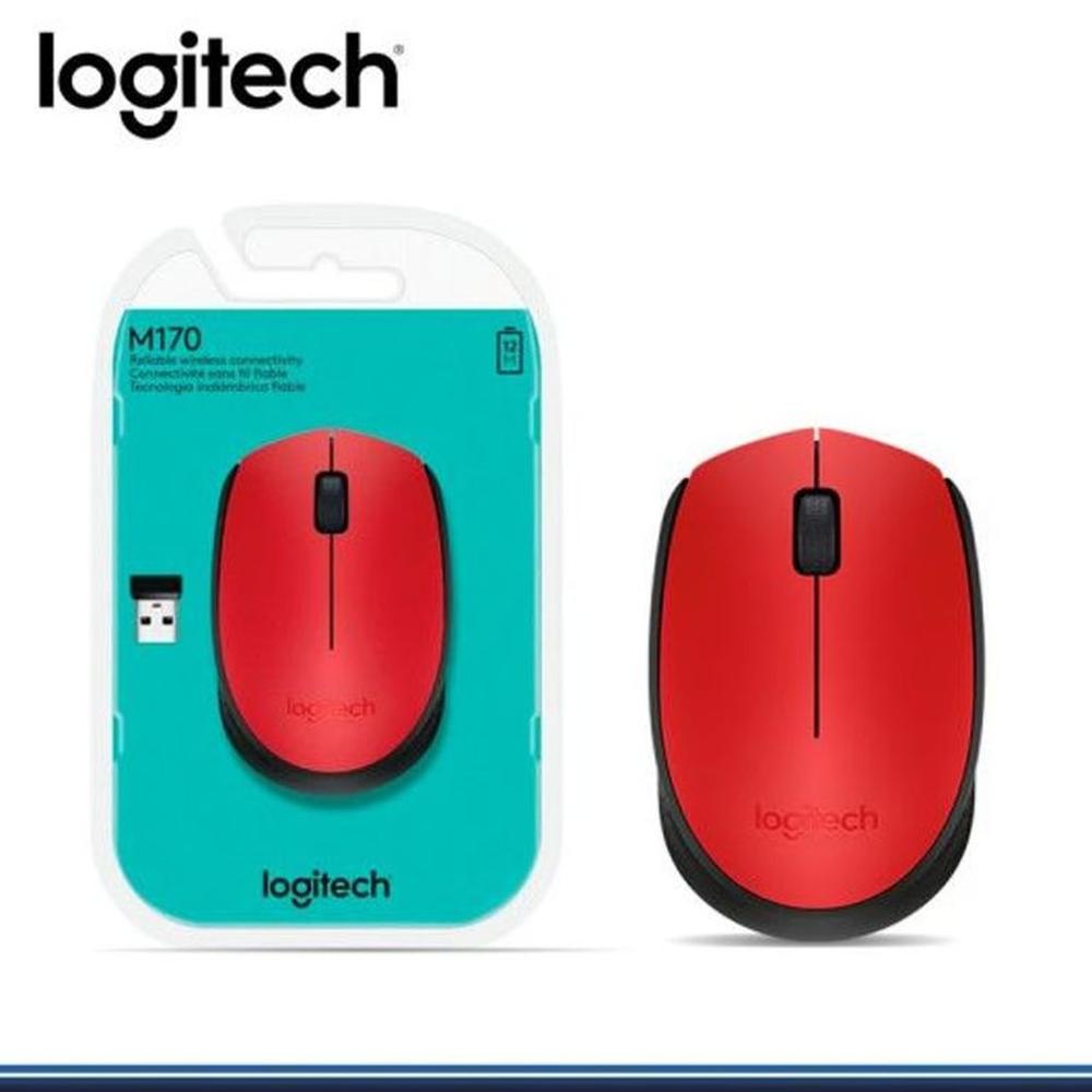 MOUSE LOGITECH M170 WIRELESS RED 910-004941