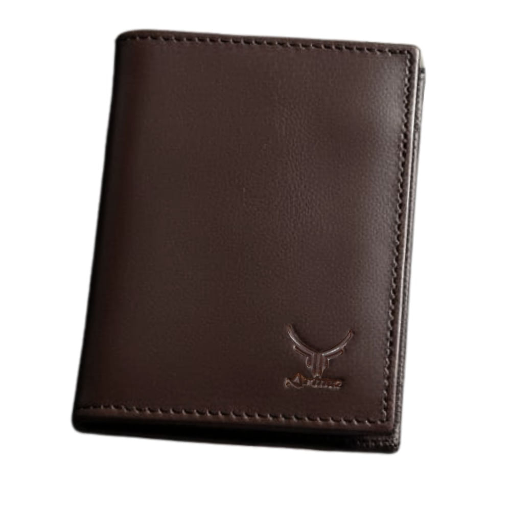 Tarjetero de Cuero Vacuno AR23 Café