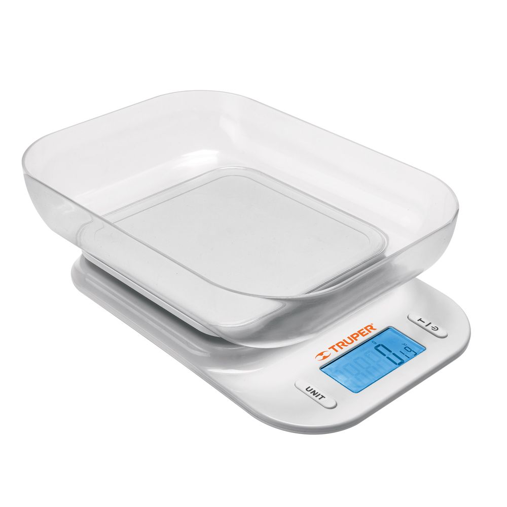 Balanza Digital para Cocina Plato abs Truper 102421 Balanza Digital para Cocina Plato abs Truper 102421