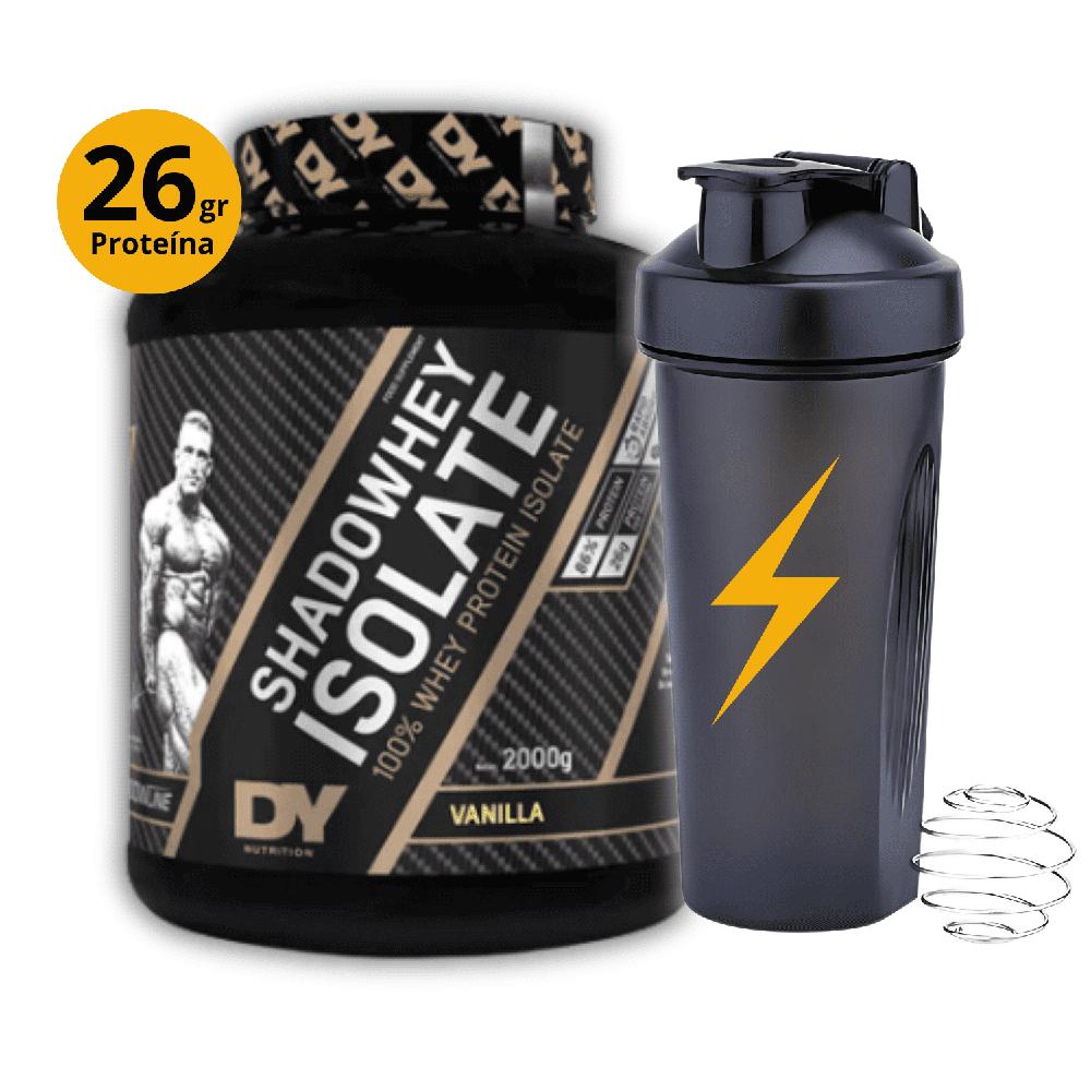 Proteína Shadowhey isolate 2kg vainilla Dorian Yates -shaker