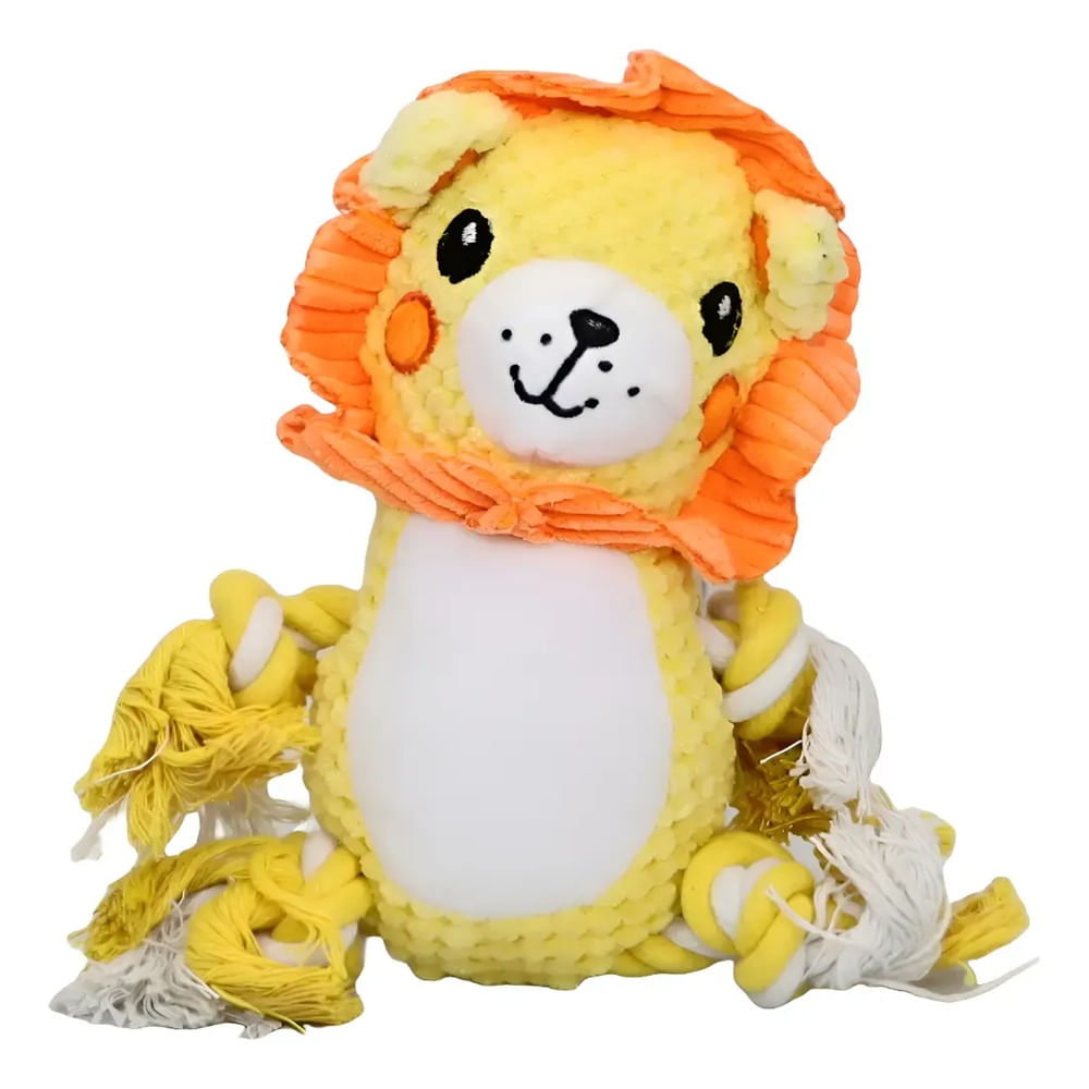 Peluche León Mediano Para Mascotas Suave Y Resistente