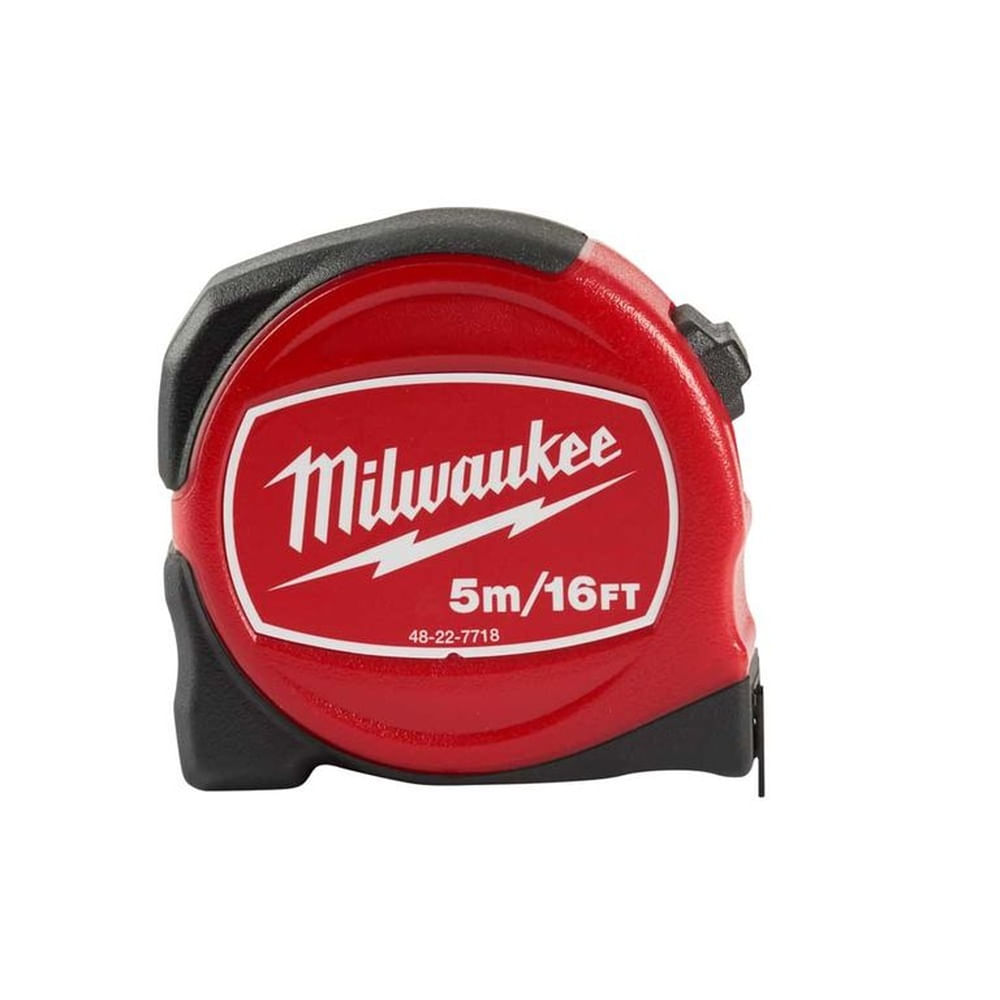 Cinta métrica de 5 m/16 pies 48-22-7718 Milwaukee Rojo Cinta métrica de 5 m/16 pies 48-22-7718 Milwaukee Rojo