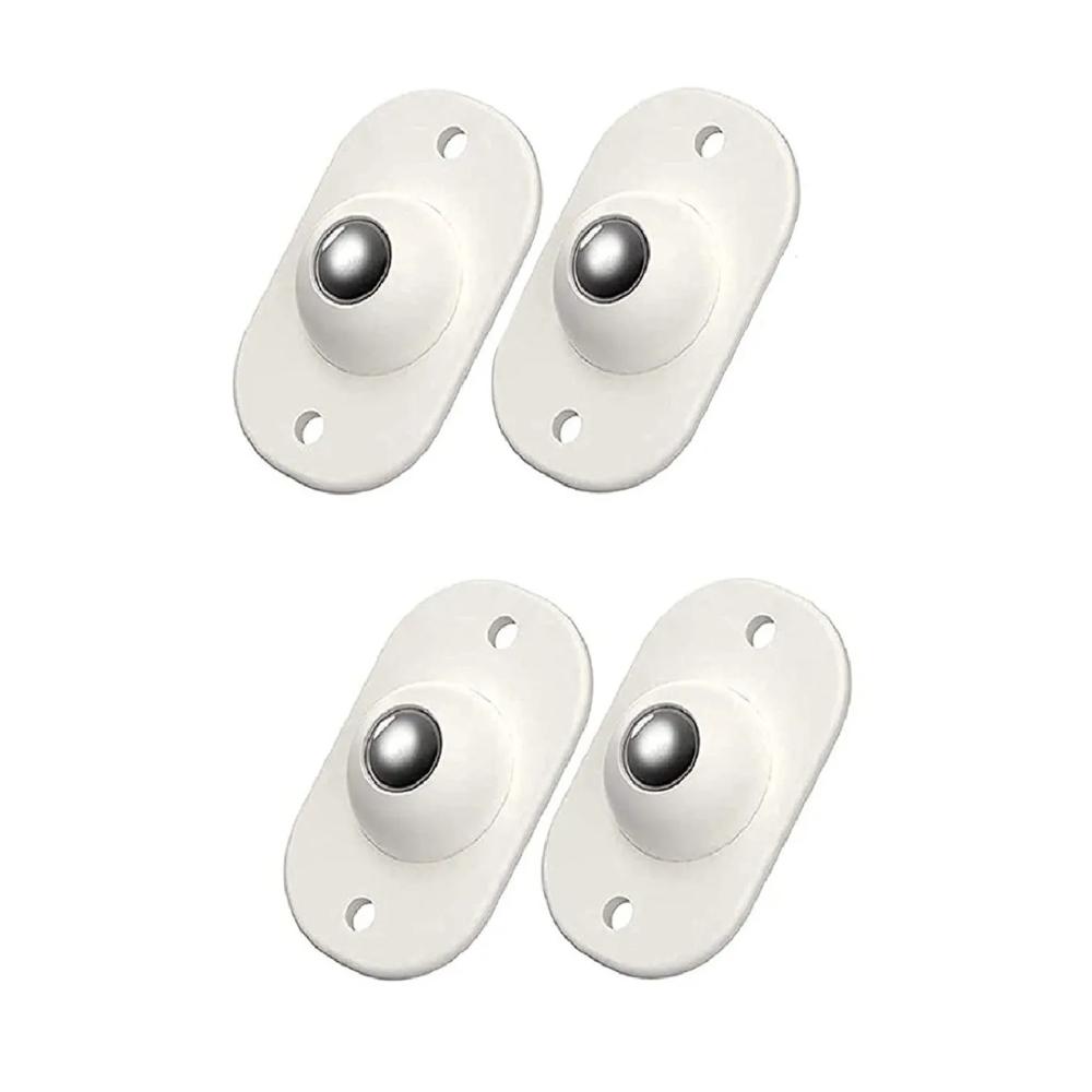 Set de 8 Ruedas Giratorias Adhesivas Blancas Set de 8 Ruedas Giratorias Adhesivas Blancas