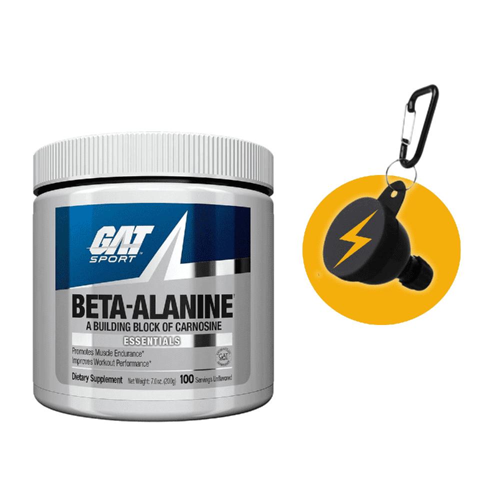 Beta alanina GAT 200gr y portasuplementos