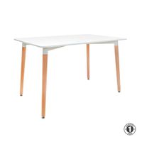 Mesa De Comedor Luigi Blanco 120x80 Cm Althea Confort