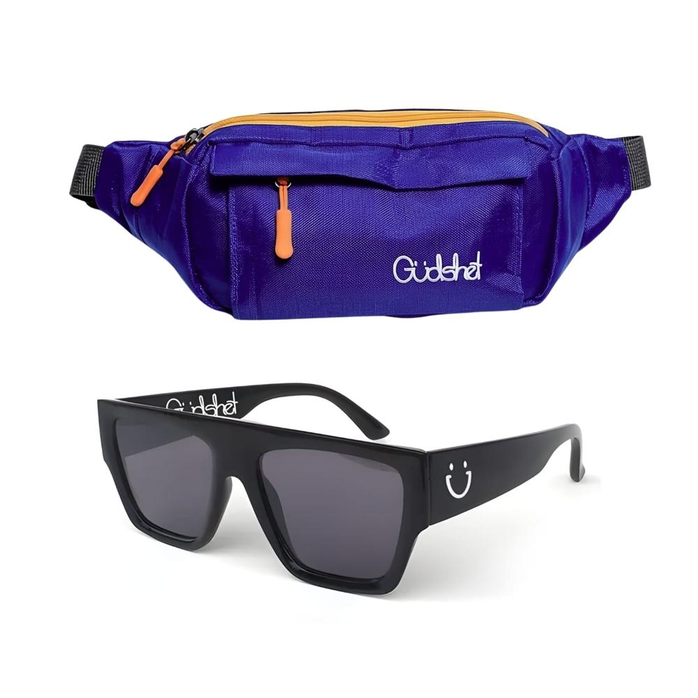 Canguro Gudshet color azul y Lentes de Sol Gudshet GANG UV400