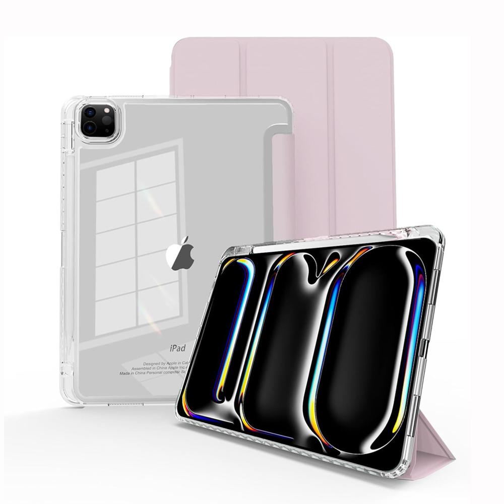 Case Funda para iPad Pro 11 M5 M4 - Rosa Transparente