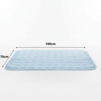 Manta Refrescante para Mascotas Alfombrilla de Enfriamiento para Perros 70x100 - Celeste