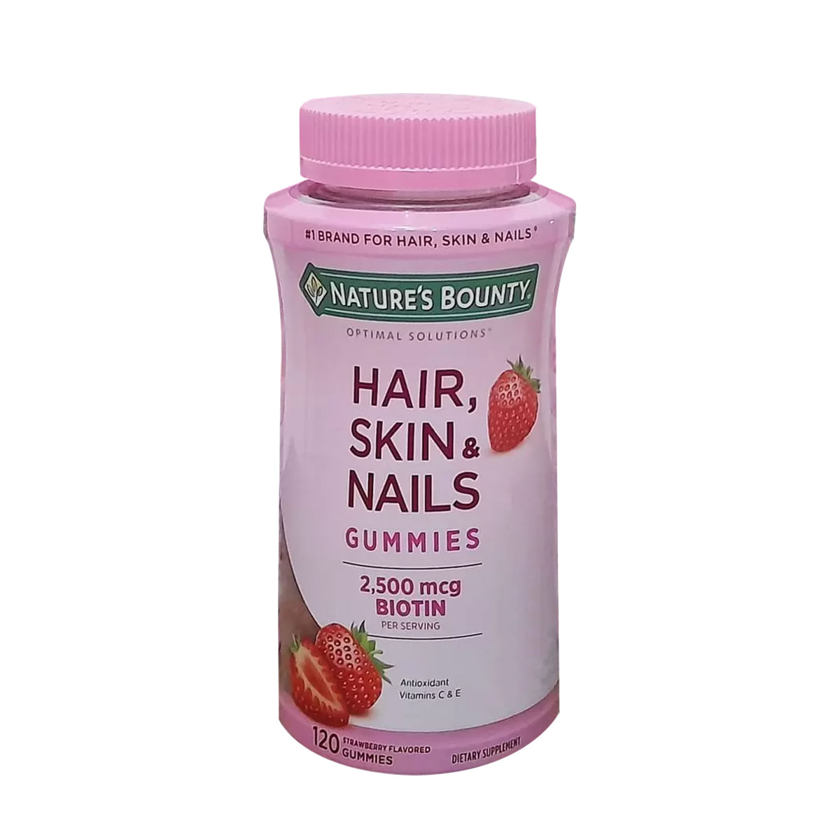 Hair Skin And Nails Biotina 2500 Mcg 120 Gomitas Cabello Piel Y Uñas