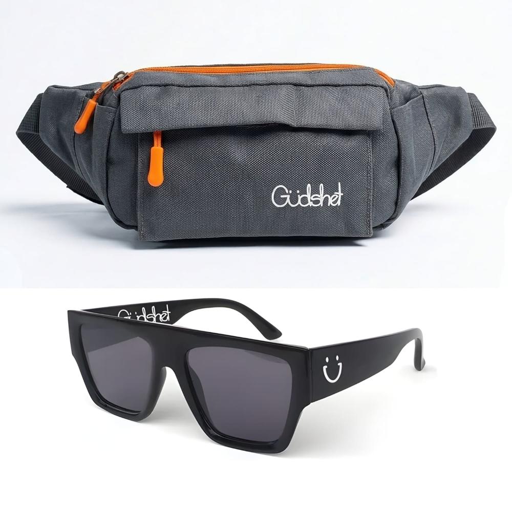 Canguro Gudshet color gris y Lentes de Sol Gudshet GANG UV400 Canguro Gudshet color gris y Lentes de Sol Gudshet GANG UV400
