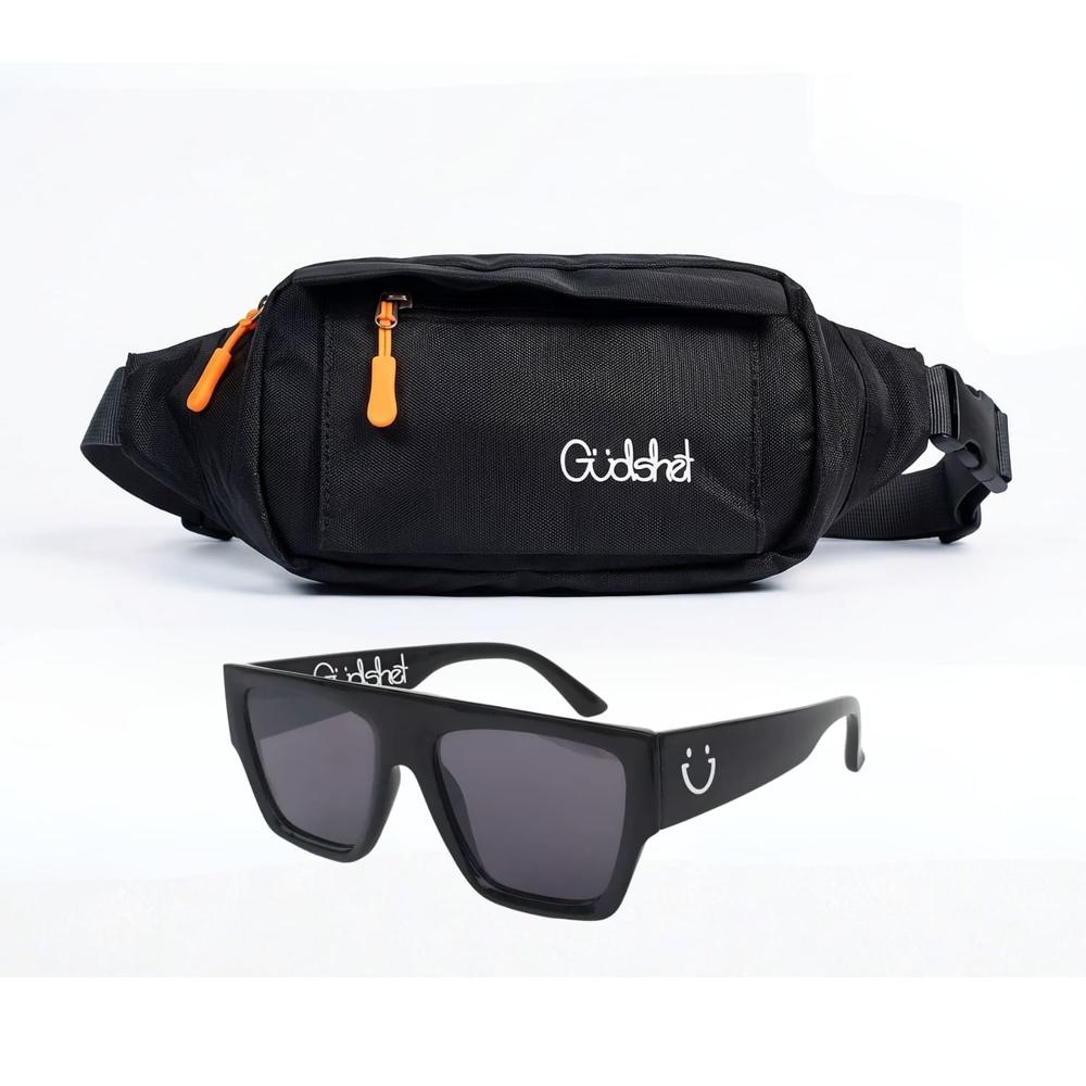 Canguro Gudshet color negro y Lentes de Sol Gudshet GANG UV400 Canguro Gudshet color negro y Lentes de Sol Gudshet GANG UV400