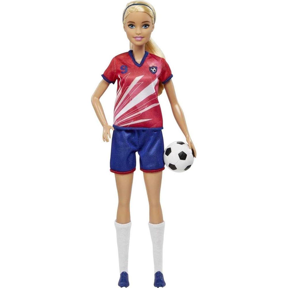 Muñeca Barbie Futbolista Barbie Cola De Caballo Rubia Muñeca Barbie Futbolista Barbie Cola De Caballo Rubia