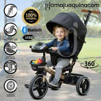 Triciclo Guiador para Niños LIGEND SUPRA con Bluetooth Black