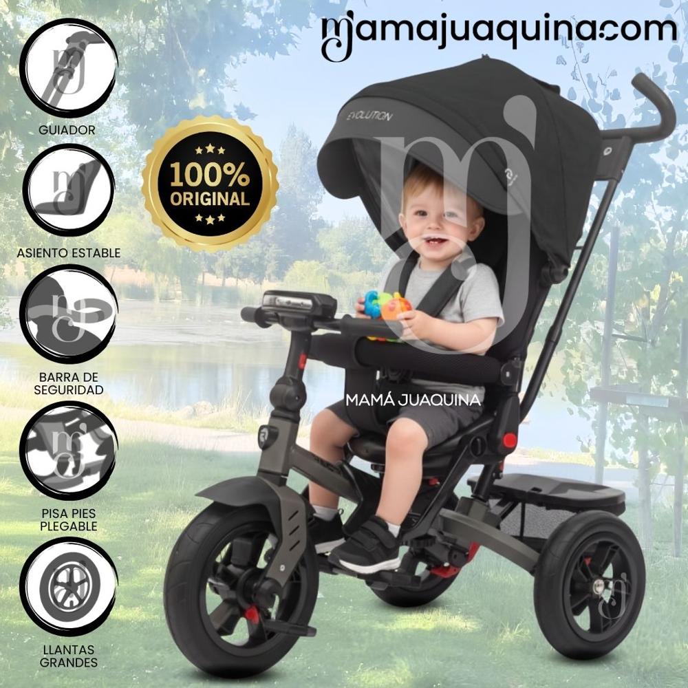 Triciclo Guiador para Niños EVOLUTION Edición Limitada Black