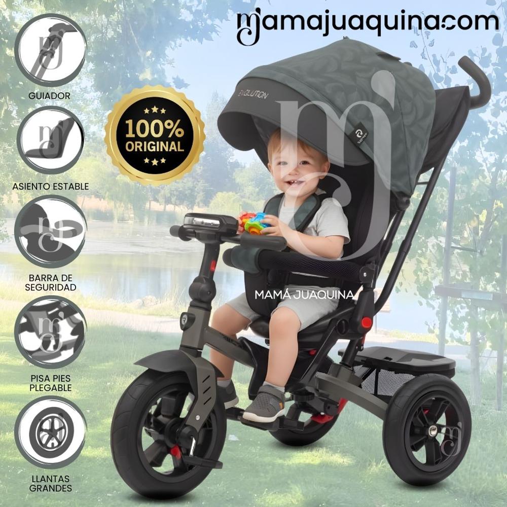 Triciclo Guiador para Niños EVOLUTION Edición Limitada Green