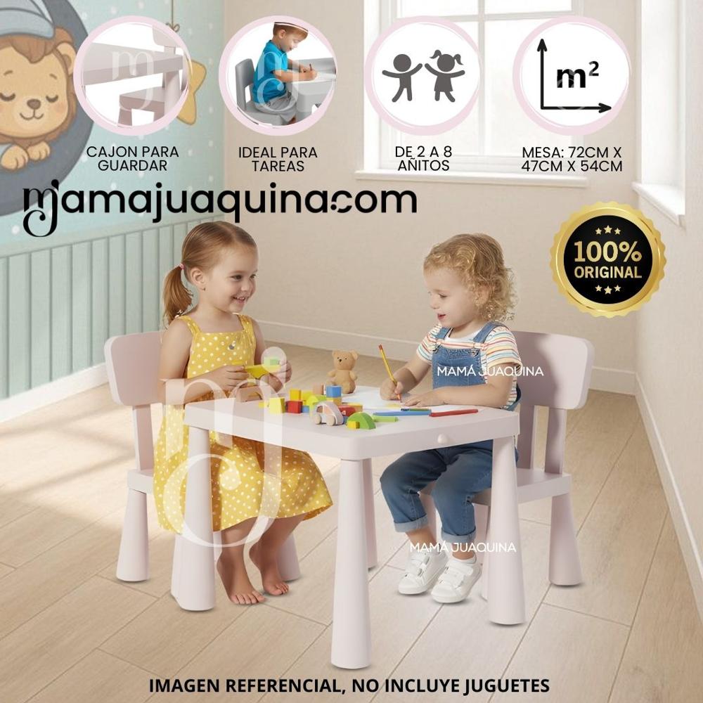 Mesa De Estudio Para Niños PLAY WORK Edición Limitada Light Pink