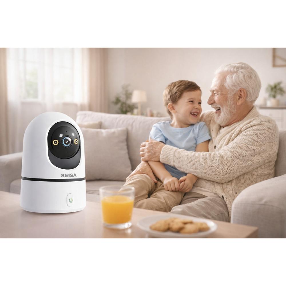 Monitor de Bebe Rotación Visión Nocturna WIFI Voz Bidireccional
