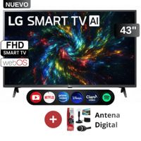 Smart TV LG 43 Pulgadas Full HD 43LR6000PSA webOS  THINQ AI mas Antena digital