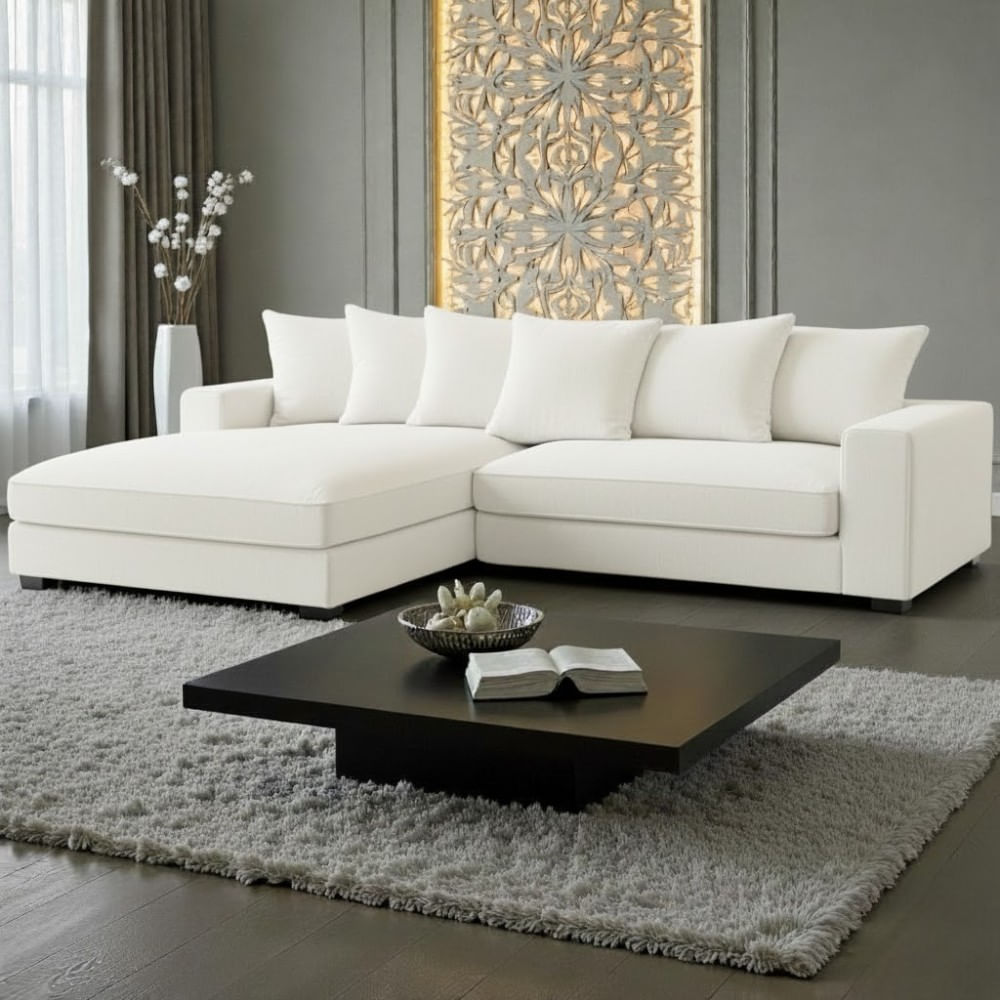 Seccional Wasi Ivory Patas de Madera