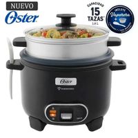 Olla Arrocera Oster Negro DiamondForce 15 Tazas CKSTRC15DFBLK