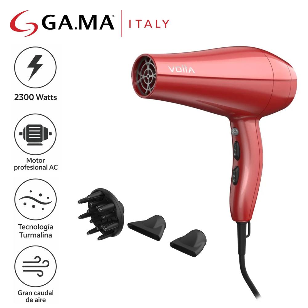 Secadora Profesional GAMA BECHD0000002167 MOTOR AC  2300W Rojo
