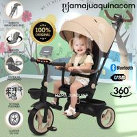 Triciclo Guiador Plegable FOLDING con Bluetooth Beige