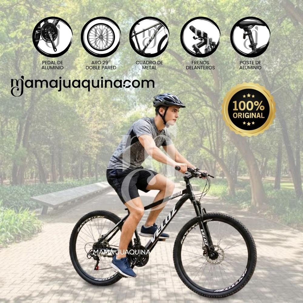 Bicicleta Montañera Deportiva Aro 29 Roma MTB II Black-White