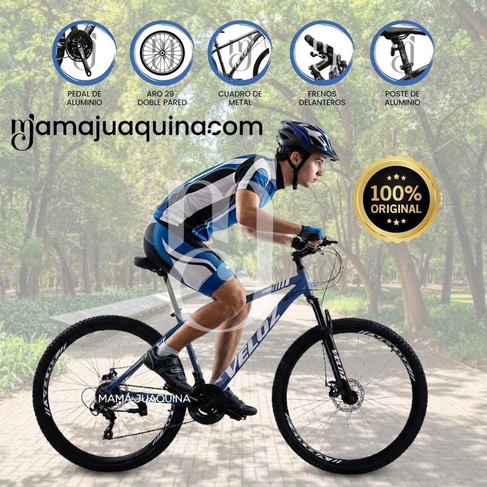 Bicicleta Montañera Deportiva Aro 29 Roma MTB II Blue-White