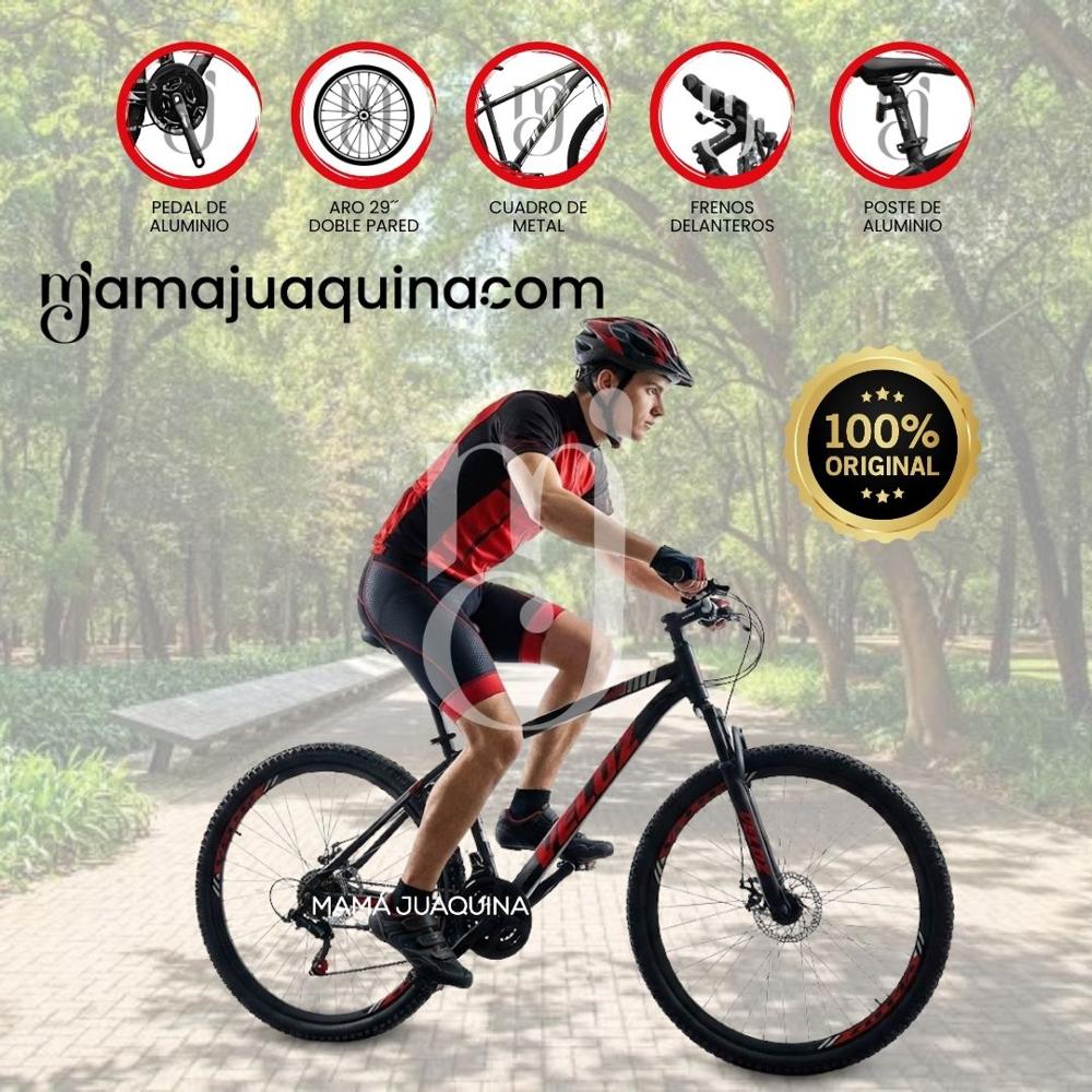 Bicicleta Montañera Deportiva Aro 29 Roma MTB II Black-Red