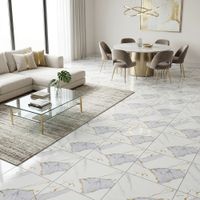 Piso Cerámico Marmolizado Maya Gris 60x60cm 1.80m2 Celima