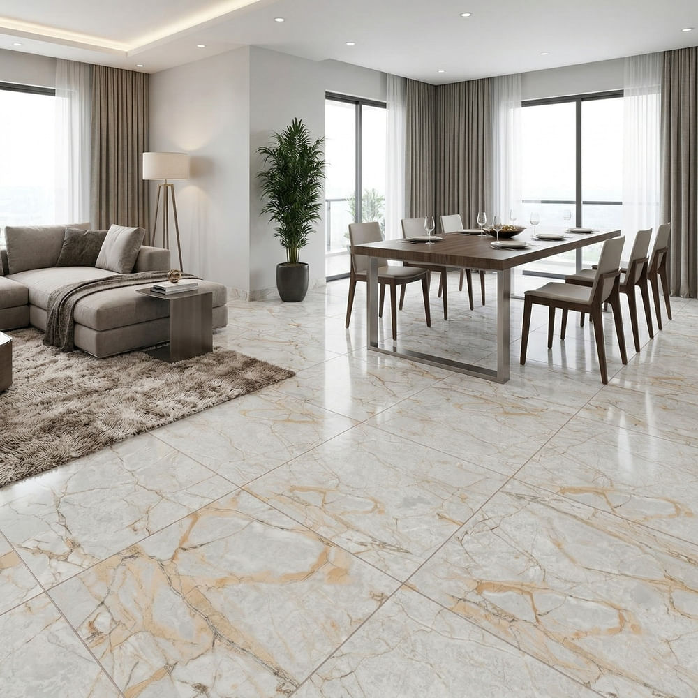 Piso Cementicio Galatic Beige Crema 60x60cm 1.44m2 Celima