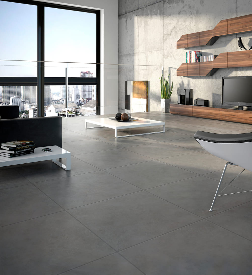 Piso Cerámico Cementicio Terre Grafito 60x60cm 1.80m2 Celima