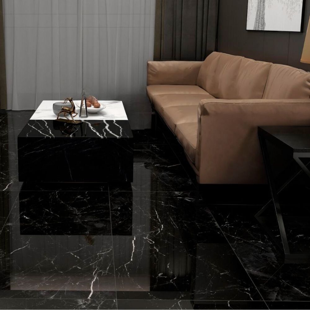 Piso Gress Marmolizado Becchio Nero 120x60cm 2.16m2 Orange