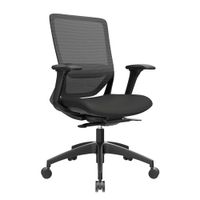 Silla Ergonómica Loop Gerente 4D Nylon Negro PN Ofideas