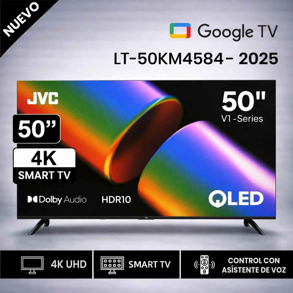 Televisor JVC 50 QLED Google TV UHD 4K LT-50KM4584