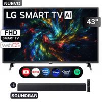 Smart TV LG 43 Pulgadas Full HD 43LR6000PSA webOS  THINQ AI mas soundbar