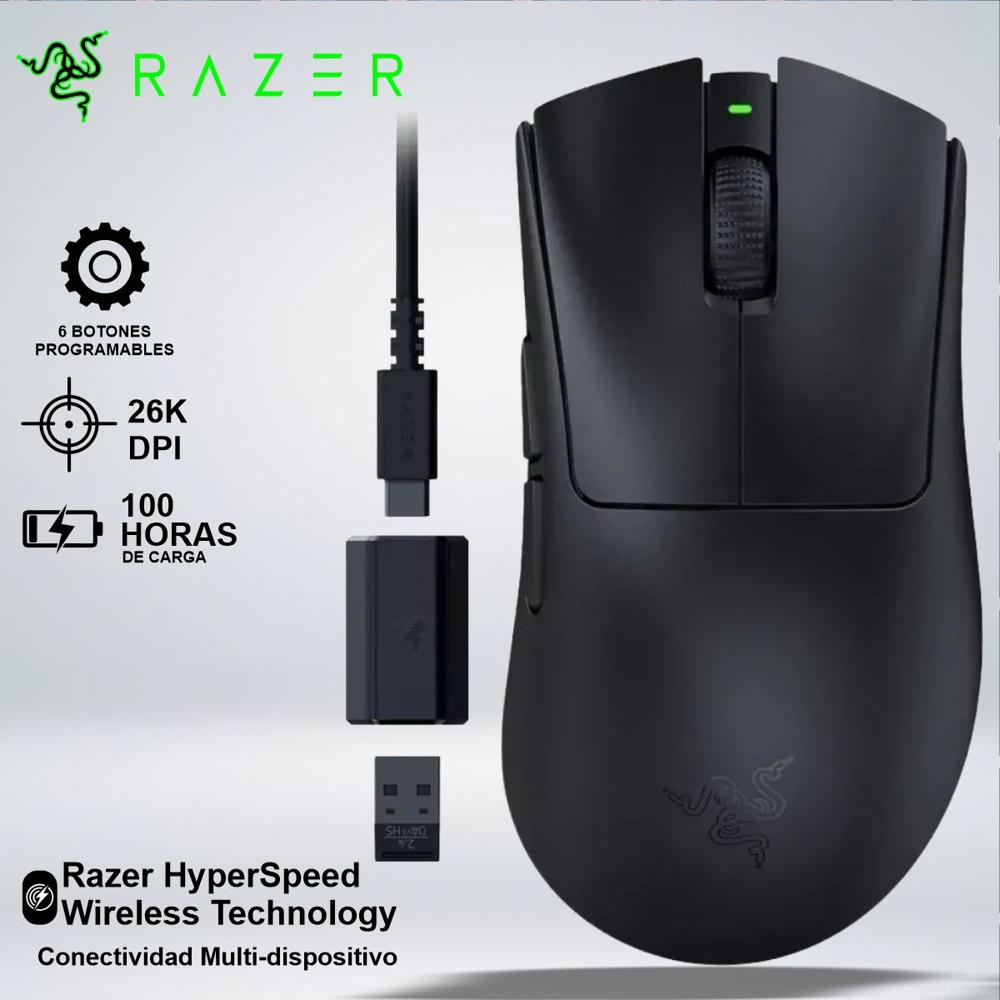 MOUSE GAMER DEATHADDER V3 HYPERSPEED 26KDPI 100HRS USB-A SWITCH OPTIC