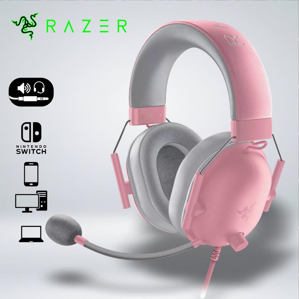 AUDIFONO GAMER RAZER BLACKSHARK V2 X EDITION PlayStation y PC ROSADO