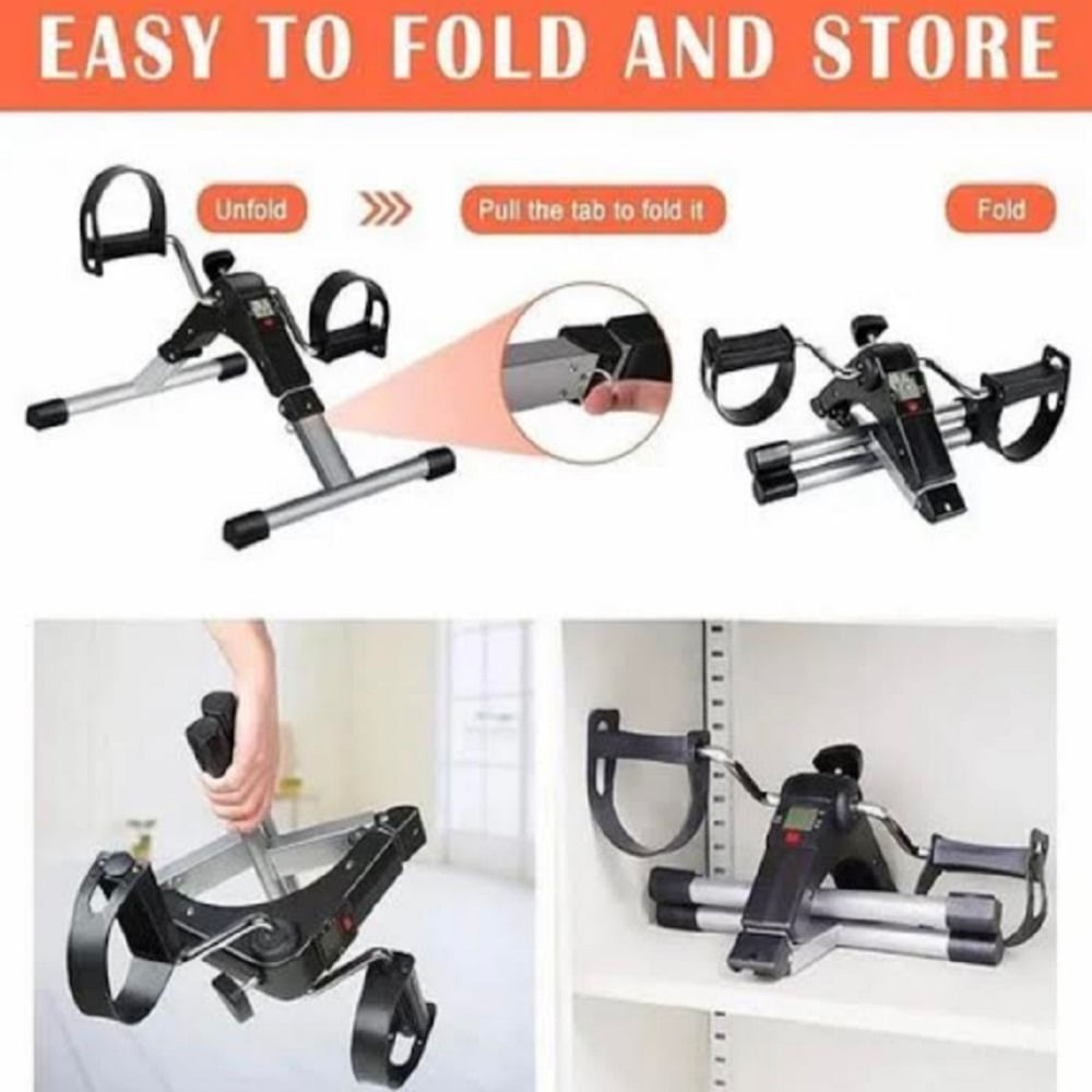 Mini Bicicleta Ejercitadora De Brazos Y Piernas Con Pedales Plegables