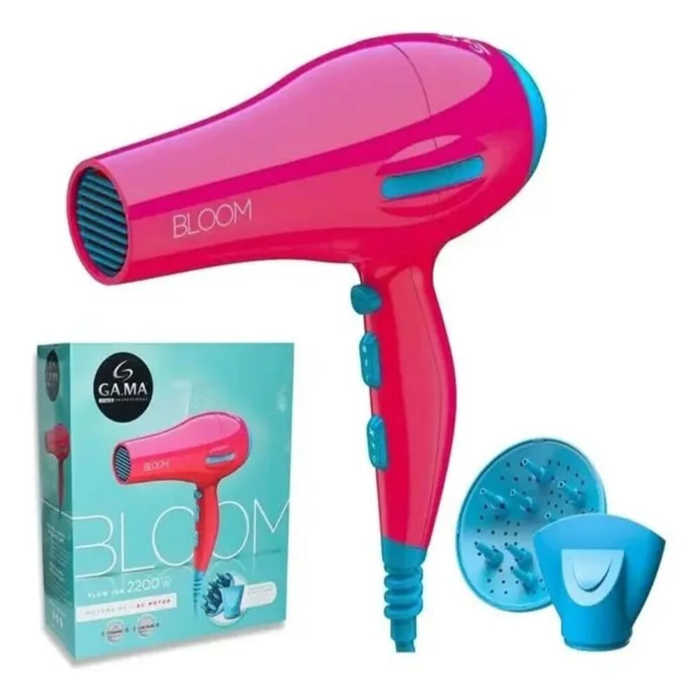 Secadora De Cabello Gama Bloom Flow Ion motor AC