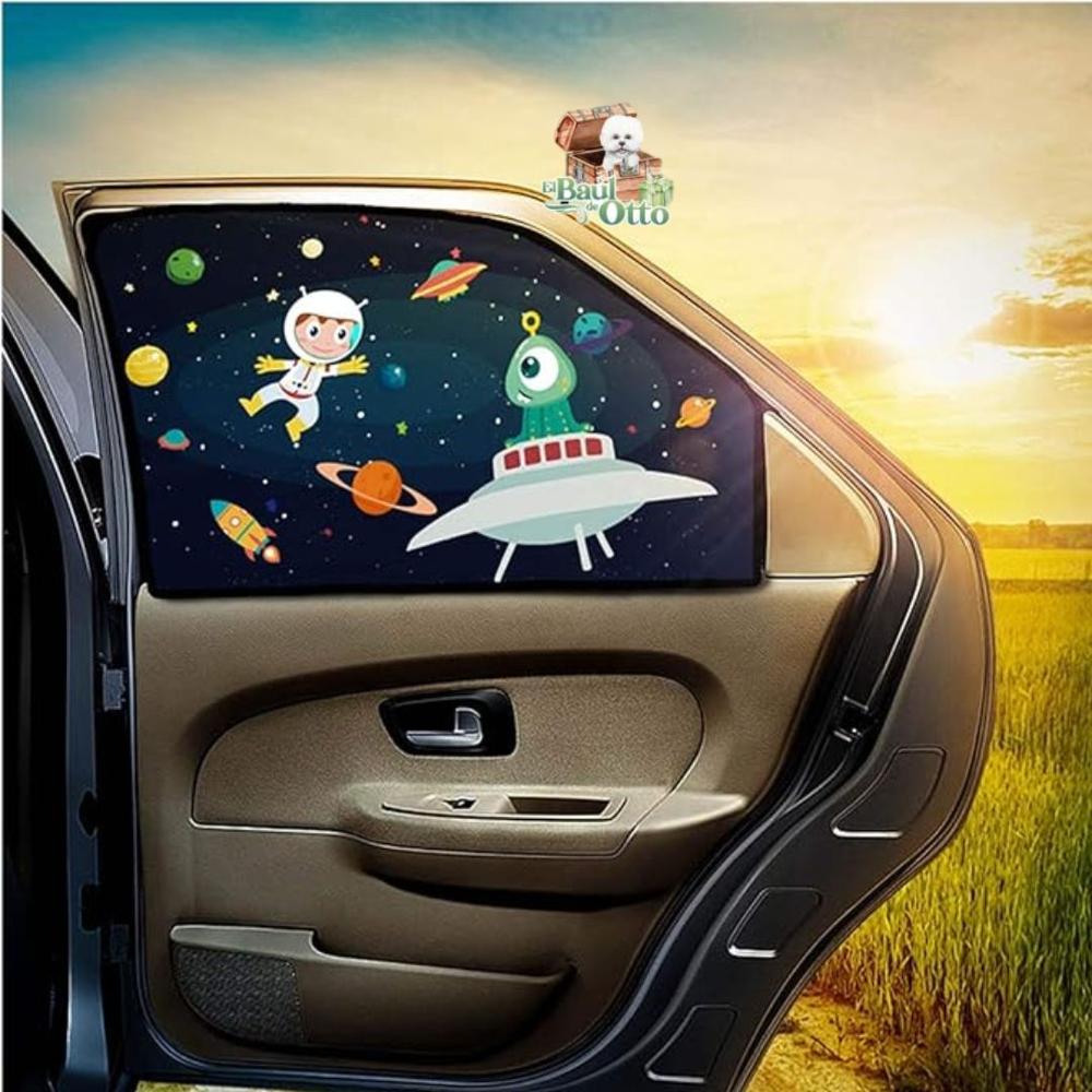 Pack 2 Tapasol Magnético Para Carro Ideal Para Niños