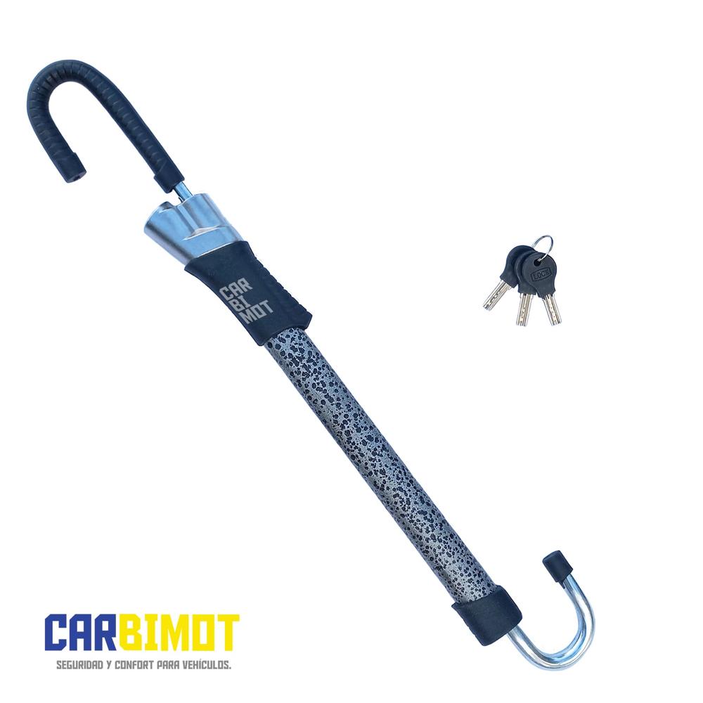 SEGURO TRABA TIMON Y PEDAL ANTIRROBO DE VEHICULOS