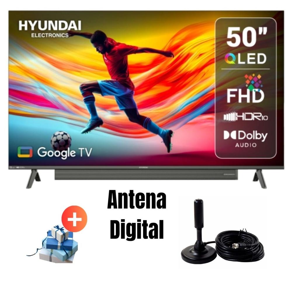 Televisor Smart TV HYUNDAI 50'' QLED FHD HYLED5029QFG 2025 - Ant
