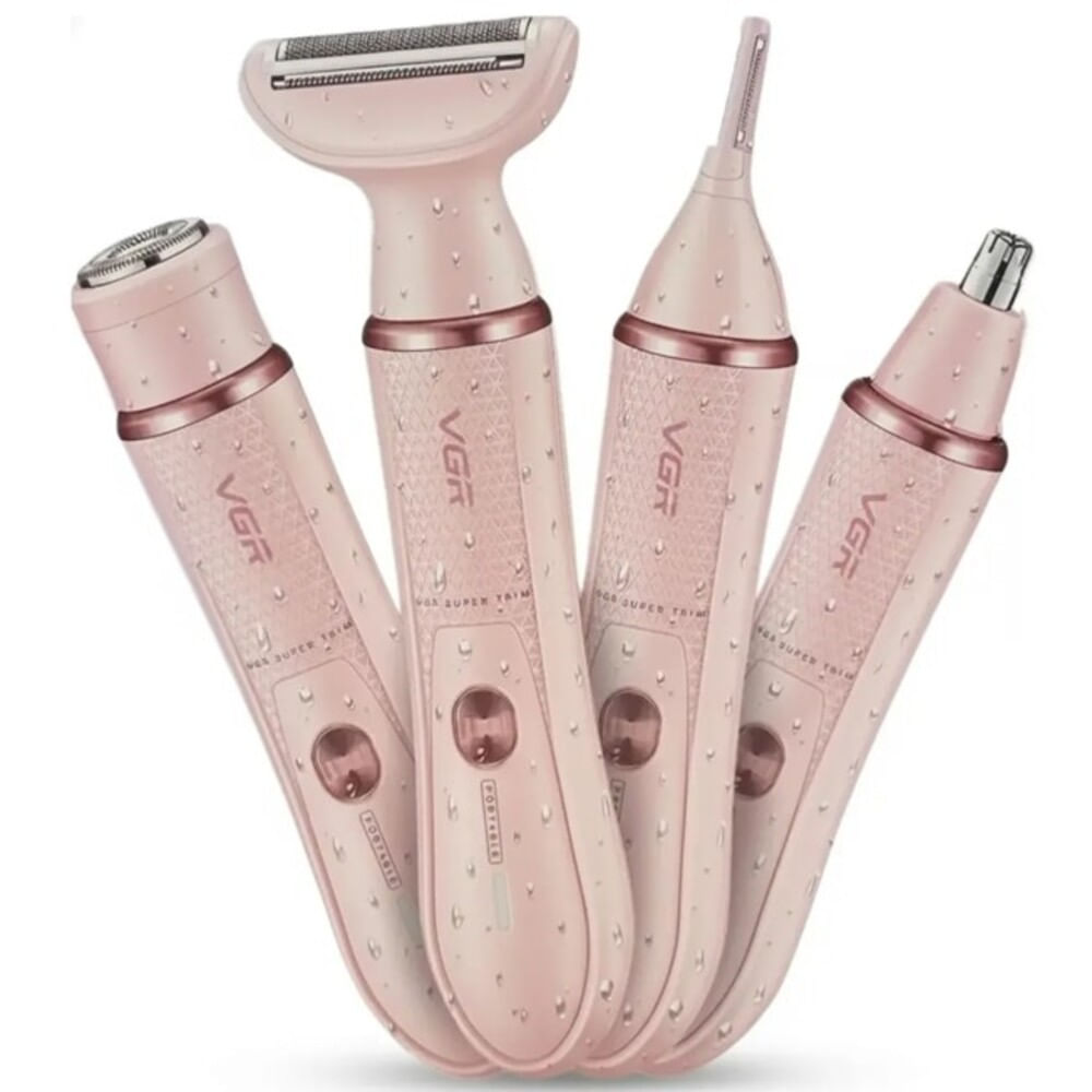 Set de Mujer Afeitadora Corporal 4en1 Nariz Ceja Vgr V-761