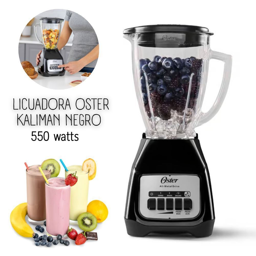 Licuadora Oster Kaliman 2 Velocidades mas pulsador - NEGRO