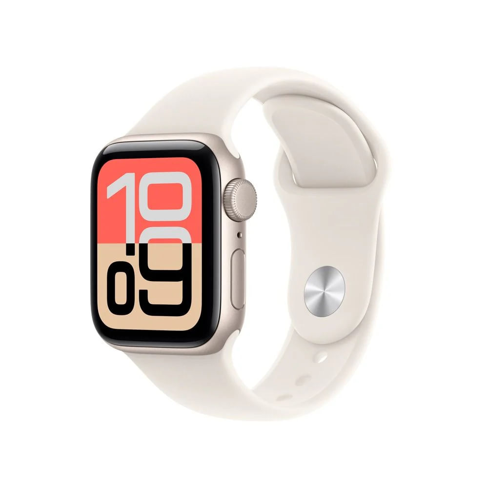 Apple Watch Se 3ra Gen Gps Caja De Aluminio De 40mm SB Starlight M L