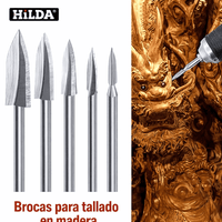 Kits de Fresas Rebanadoras de Madera de 3mm para Dremel x5 Piezas