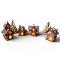Casitas Edw-Art Studio Modelo Villa Casitas Decorativas iluminadas